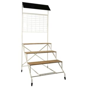 CARRETTO METALLO E LEGNO 84X80 H192  (Cod. 41642-01)