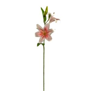 RAMO GIGLIO TIGRATO CON 2 FIORI E 2 BOCCIOLI rhubrum-79 (Cod. 41703-02)