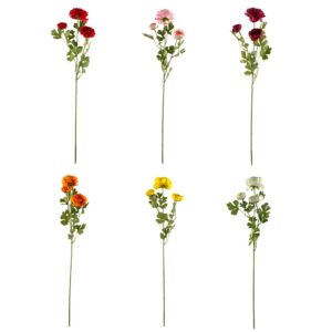 12 PZ. RAMO RANUNCOLO CON 2 FIORI E UN BOCCIOLO assortito (Cod. 41701-01)