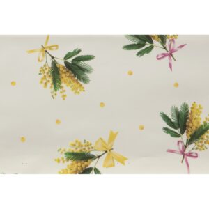 100 SPEZZONI STAMPATI CHANELLE MIMOSA 40MY 20X40 CM perlato (Cod. 41608-01)