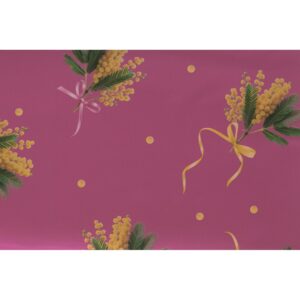 100 SPEZZONI STAMPATI CHANELLE MIMOSA 35MY 25X50 CM ciclamino (Cod. 41609-03)