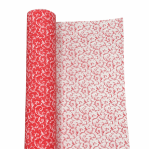 BOBINA CON DECORI STAMPA  0,5X25 MT rosso-bianco (Cod. 34237-02)