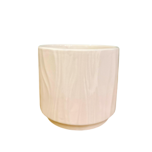 MIRATRADE SET 6 CASPO CERAMICA XILEMA D14 H12 CM crema (Cod. 41762-02)