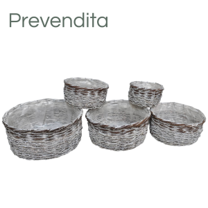 MIRATRADE SET 3 CESTI H14 38X22-H12 34X18-H10 28X14 marrone-sbiancato (Cod. 42082-01)