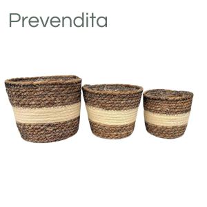 MIRATRADE SET 3 CASPO' D30 H16-D17 H14-D13 H12 crema (Cod. 42104-03)