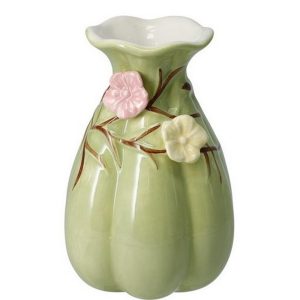VASO CERAMICA FIORI H14 CM verde (Cod. 41961-02)