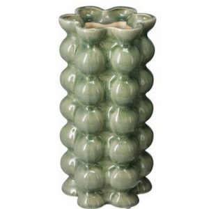 VASO CERAMICA 14X29 CM verde (Cod. 41965-03)