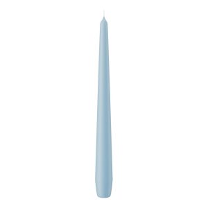 SET 12 CANDELE CONICHE H25 D2,5 CM celeste (Cod. 9872-59)