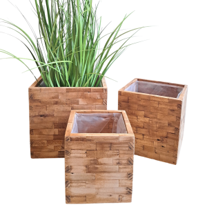 SET 3 CASPO' QUADRO LEGNO 17,5X18,5-21,5X22,5-25,5X24 CM  (Cod. 42016-01)