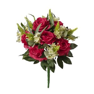 MAZZO ROSE 52 CM rosso-verde (Cod. 42037-02)