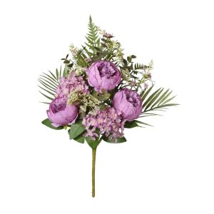 MAZZO FRONTALE PEONIE 50 CM lilla (Cod. 42033-01)