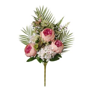 MAZZO FRONTALE PEONIE 50 CM salmone (Cod. 42033-04)