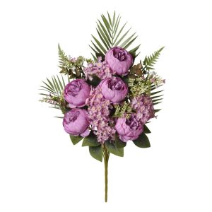 MAZZO FRONTALE PEONIE 54 CM lilla (Cod. 42034-01)