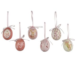 1 PZ. UOVO PASQUA CON DISEGNI D9 H12 CM  (Cod. 41817-01)