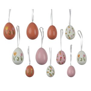 SET 12 PZ. UOVA DI PASQUA D4 H6 CM colori-assortiti (Cod. 41819-01)
