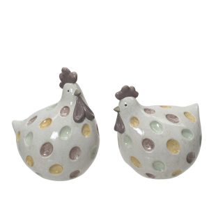 1 PZ. GALLINA IN TERRACOTTA 12X15,5 H18,5 CM  (Cod. 41821-01)