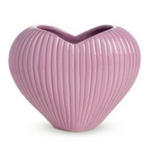 VASO EROS CUORE 13X8 H10,5 CM lilla (Cod. 41988-03)