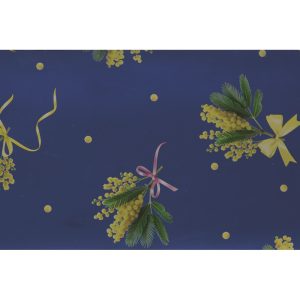 100 SPEZZONI STAMPATI CHANELLE MIMOSA 35MY 15X30 CM blu (Cod. 41841-04)