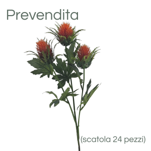 MIRATRADE RAMO CARTAMUS X3 FIORI 25X20 H67 CM arancione (Cod. 42143-01)