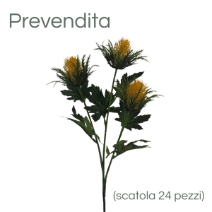 MIRATRADE RAMO CARTAMUS X3 FIORI 25X20 H67 CM giallo (Cod. 42143-02)