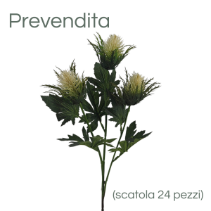 MIRATRADE RAMO CARTAMUS X3 FIORI 25X20 H67 CM crema (Cod. 42143-05)