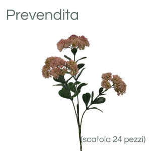 MIRATRADE RAMO CRASSULA X3 FIORI 18X12 H56 CM salmone (Cod. 42144-02)