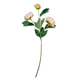 RAMO PEONIA X3 CON 2 FIORI E 1 BOCCIOLO 72 CM pesca (Cod. 42113-05)