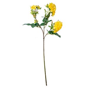 RAMO ROSA WILD POLIANTA X3 65 CM giallo (Cod. 42117-03)