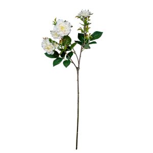 RAMO ROSA WILD POLIANTA X3 65 CM bianco (Cod. 42117-04)