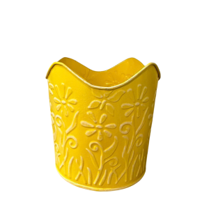 VASETTO METALLO D13 H11,5 CM giallo (Cod. 42100-02)