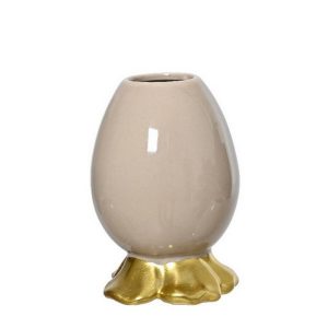VASO PORCELLANA UOVO D8,5 H12 CM crema (Cod. 39747-03)