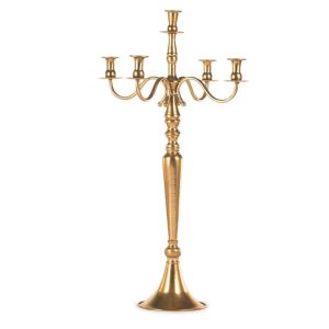 VB. CANDELABRO METALLO 44X44 H78 CM oro- (Cod. 42201-03)