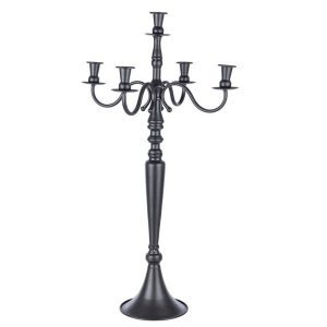 VB. CANDELABRO METALLO 52X52 H97 CM nero (Cod. 39867-04)