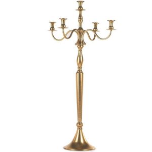 VB. CANDELABRO METALLO 52X52 H97 CM oro (Cod. 39867-03)