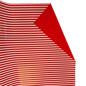 ROTOLO PERLATO BILATO DUNCA RIGHE 1X40 MT rosso (Cod. 42227-04)