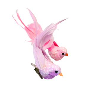 SET 12 PZ. UCCELLINI CON CLIP (Cod. 16257-01)