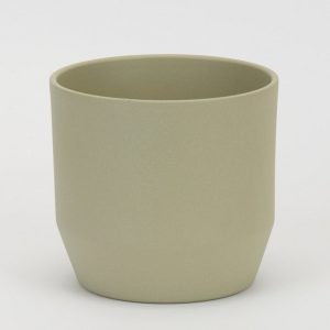 PORTAVASO CERAMICA OPACO PER VASO D20 CM verde-salvia (Cod. 42107-02)