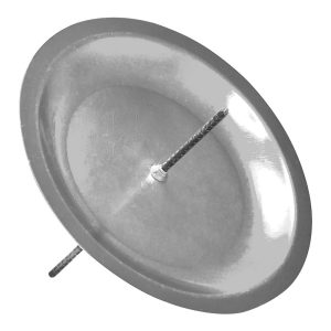 12 PZ. CANDELIERE PER CORONA AVVENTO PER CANDELE D6 CM argento (Cod. 42361-01)