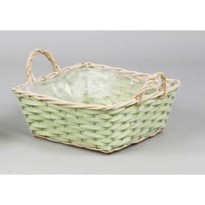 CIOTOLA VIMINI  H13 CM verde-chiaro (Cod. 42280-02)