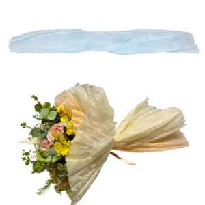 5 PZ. TESSUTO TNT STROPICCIATO CM50 1,5MT blu-chiaro (Cod. 39523-08)