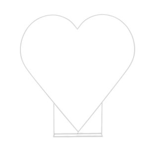 VB.  STRUTTURA A CUORE CHIUSO 190X200 CM bianco (Cod. 42326-02)