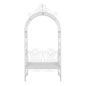 VB. ARCO CIRCOLARE METALLO CON SEDUTA 120X47 H230 bianco (Cod. 42331-01)