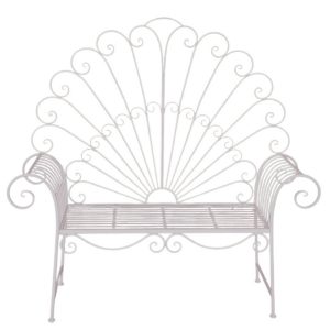 VB. PANCHINA SEDUTA INDIVIDUALE METALLO 147X45 H144  bianco (Cod. 42333-01)