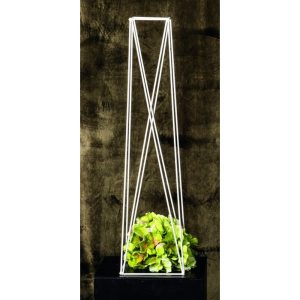 VB. STRUTTURA GEOMETRICA 11X18 H70 bianco (Cod. 42299-01)