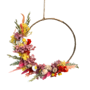 CORONCINA FIORI SECCHI D25 CM  (Cod. 42302-01)