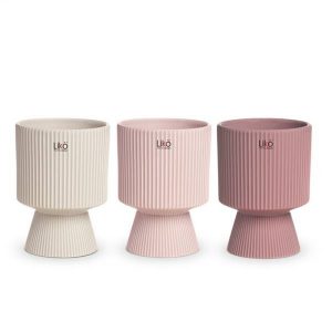 SET 6 PZ. VASI GABRIEL D16,5 H22,5 rosa-assortiti (Cod. 38721-01)