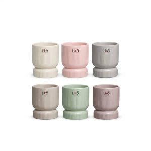 SET 6 PZ. VASO ADRIEN D10 H11,8 colori-assortiti (Cod. 42305-01)