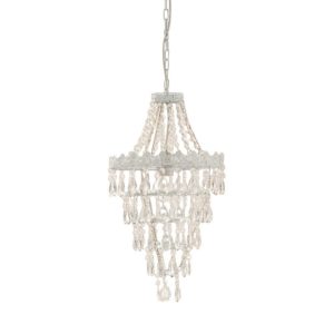 LAMPADARIO PENDENTE BIANCO D28 H49 bianco- (Cod. 42344-01)