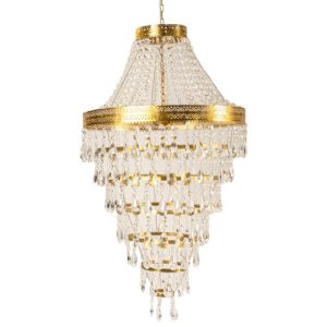 VB. LAMPADARIO PENDENTE D60 H112 oro (Cod. 42343-01)