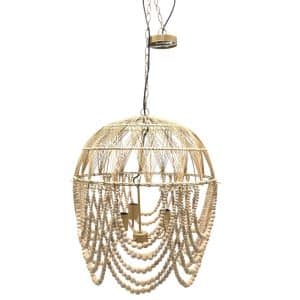 VB. LAMPADARIO BAMBOO A CAMPANA D56 H66/137  (Cod. 42354-01)